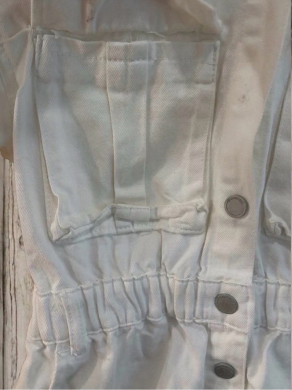 Blank NYC White Utility Short-Sleeve Romper - Picture 8 of 15
